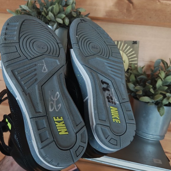 Air Revolution Sky Hi Hidden Wedge Sneakers Black Volt 599410-012 Women's US 6 - Picture 5 of 6